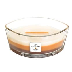 WoodWick Cafe Sweets WoodWick New Trilogy Collection HearthWick Flame Large Oval Jar 3-in-1 Scented Candle - 16 Ounces