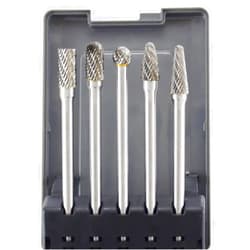 Astro Pneumatic Tool Astro Pneumatic 2185 Long Double Cut Carbide Burr Set, 5-Piece