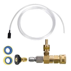 M MINGLE Adjustable Chemical Injector Kit for Pressure Washer, Soap Injector, 3/8 Inch Quick Connector