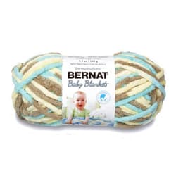 Bernat Baby Blanket Yarn, 3.5oz, Super Bulky 6 Gauge - Beach Babe - Single Ball Machine Wash & Dry