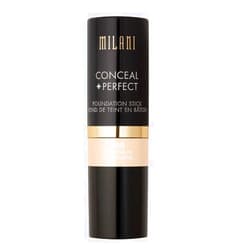 Milani Conceal + Perfect Foundation Stick - Porcelain (0.46 Ounce) Vegan, Cruelty-Free Cream Foundation - Cover Under-Eye Circles, Blemishes & Skin Discoloration for a Flawless Finish