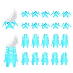 Ruyshu Plastic Golf Tees, 20Pcs Golf Simulator Tees for Home, Outdoor Indoor Golf Tees Simulator Practice Training, Golf Mat Tees for Winter Turf and Driving Range, Pack of 10 Tall & 10 Small