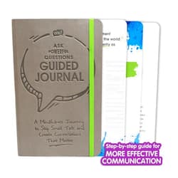Chad Littlefield,Will Wise We! Ask Powerful Questions Guided Journal – Leadership Development & Couples Communication Workbook – Personal Growth, Self-Care & Life Journal for Adults – Leather Bound, 144 Pages