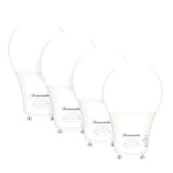 DEWENWILS GU24 LED Light Bulb, 60W Equivalent, Dimmable 2 Prong Light Bulbs, 2700K Warm White, 9W 800 Lumens, A19 Shape Bulbs, GU24 Twist Lock Base, UL Listed, 4 Pack