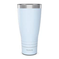 Tervis Traveler Powder Coated Stainless Steel Triple Walled Insulated Tumbler Travel Cup Keeps Drinks Cold & Hot, 30oz, Blue Moon
