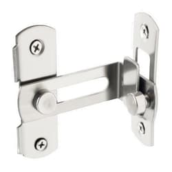Alise SUS304 Stainless Steel Flip Latch Right Angle Gate Latches Bar Latch for Window Moving Sliding Barn Bathroom Doors,Brushed Nickel