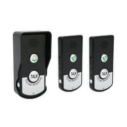 Sonew Intercom Doorbells, Long Distance Intercomunicador Voice Doorbell IP54 for Home Classroom, Clear Voice and Easy Install(Black,1T2)