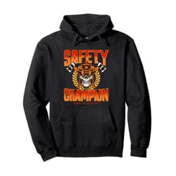 MUGAMBO HEALTH AND SAFETY MERCHANDISE Safety Champion | Safety Campaign Gift Idea for Champions Pullover Hoodie