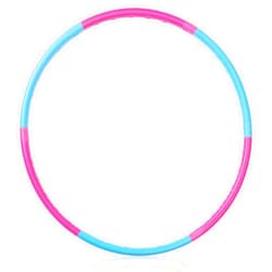Liberry Kids Exercise Hoop, Detachable & Size Adjustable Toy Hoop, Professional Hoola Rings for Kids, Blue,pink