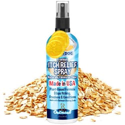 Bodhi Dog Itch Relief Spray - Natural Relief for Dry, Itchy, Allergic, or Bug-Bitten Skin - Safe for Dogs & Cats - Soothing Oatmeal Formula - Made in USA (Oatmeal, 8 Fl Oz)