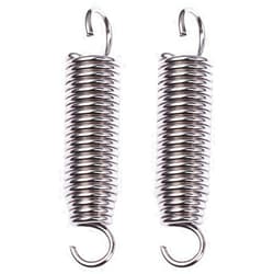 Beavorty Replacement Bass Drum Foot Pedal Spring 2pcs Stainless Steel for Percussion Instrument Parts