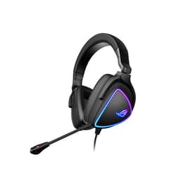 ASUS ROG Delta S Gaming Headset with USB-C | Ai Powered Noise-Canceling Microphone | Over-Ear Headphones for PC, Mac, Nintendo Switch, and Sony Playstation | Ergonomic Design , Black