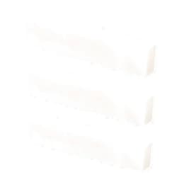 Walfront 5Pcs Acoustic Guitar String Pillow DIY Blank Bone Nut String Pillow Unslotted Guitar Bridge Nuts Saddle Blank Replacement Part for Guitar (3 Pcs)