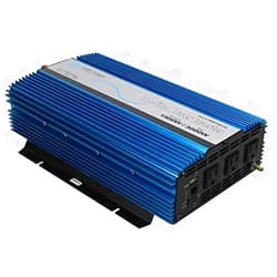 AIMS Power PWRI150024S Pure Sine Power Inverter, 1500W Continuous Power, 3000W Surge Peak Power, 24V DC Input, Pure Sine Wave, USB Port, Triple AC Receptacles, On/off Switch