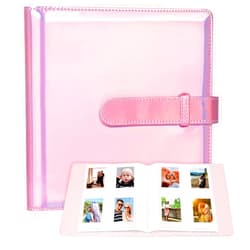 Rekeen 256 Photos Album for Fujifilm Instax Mini Camera/Polaroid 2”x3” Pictures, 2x3 Photo Album Book for Fujifilm Instax Mini 11 12 evo 9 90 70 40 8 Instant Camera,Magic Pink