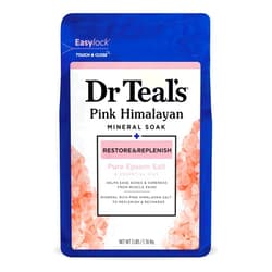 Dr Teal's Salt Soak with Pure Epsom Salt, Restore & Replenish with Pink Himalayan Mineral, 3 lbs