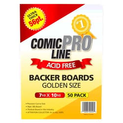 Comic Pro Line yzbao Comic Pro Line Backer Boards Ultra Thick 56pt Golden Size Measures 7-1/2