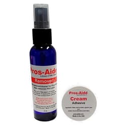 Generic Pros-Aide Cream Adhesive 0.5 oz and Pros-Aide Remover 2 oz - Cream Formula Prosthetic Makeup Adhesive and Remover Spray for Sensitive Skin
