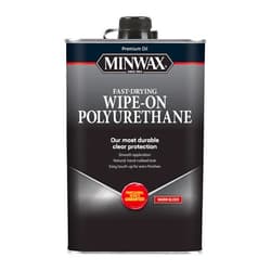 Minwax qt Minwax 60900 Clear Wipe-On Poly Oil-Based Polyurethane Finish, Warm Gloss