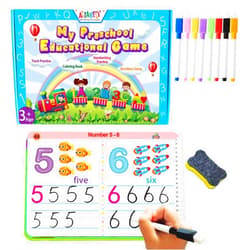 ALIANFLY Preschool Learning Activities Educational Workbook - Toddler Prek Montessori Handwriting Practice Activity Tracing Toys Busy Book for Kids, Autism Learning Materials and ABC Learning Book