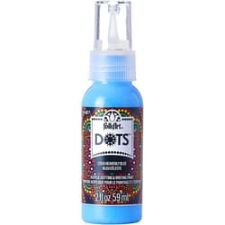 FolkArt, Heavenly Blue Acrylic 2 fl oz Vibrant Multi-Surface Dot Paint Perfect for Easy to Apply DIY Arts and Crafts, 12050