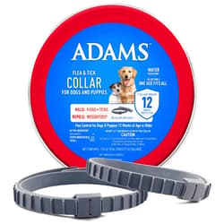 Adams Flea & Tick Collar for Dogs & Puppies | 2 Pack | 12 Month Protection | Adjustable One Size | Kills Fleas, Ticks & Repels Mosquitoes | Excluding California