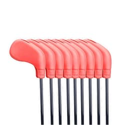 FUUBAMB00 9PCs Portable Golf Iron Head Cover TPE Soft Rubber Material Golf Club Covers Iron Headcovers Durable Golfs Protector Accessories Set