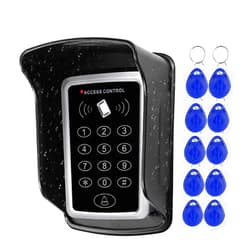 Diginex HFeng Standalone Access Control Keypad RFID Keyboard Waterproof Cover for Door Locks Access Control System + 10pcs Keychains