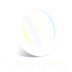 Amico 6 Pack 5/6 Inch LED Disk Lights, Dimmable Flush Mount Ceiling/Recessed Disc Lights, 2700K/3000K/4000K/5000K/6000K Selectable, 12W=110W, 1050LM, Low Profile Surface Mount Can Lights, ETL&FCC