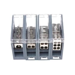 Generic 150A/200A Terminal Block Distribution Box One in Multiple out Universal Power Junction Box for Circuit Breaker(One in and Six out,200A)