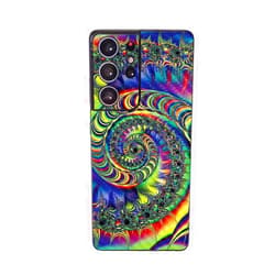 MIGHTY SKINS MightySkins Carbon Fiber Skin Compatible with Samsung Galaxy S21 Ultra - Acid | Protective, Durable Textured Carbon Fiber Finish | Easy to Apply, Remove, and Change Styles | Made in The USA