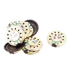 Sourcing map uxcell a15112300ux1616 0.5W 8 Ohm Internal Mini Magnet Speaker Loudspeaker 20mm 10Pcs (Pack of 10)