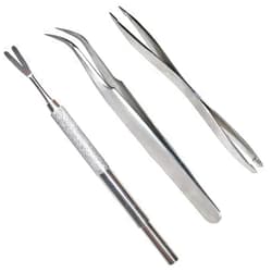 Acronde 3 Pack Tick Remover Tool Set Stainless Steel Tick Remover Kit for Cats and Dogs
