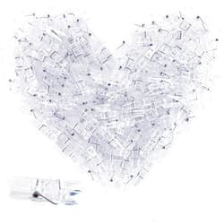 ANGMLN 128 Pieces Photo Clips Mini Transparent Plastic Clear Clips, Clothespins Binder Clips for Hanging String Fairy Lights Picture, Polaroid Clips as Gifts for Family Friend Birthday