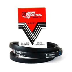 Jason Industrial Megadyne - Jason Industrial V Belt - A48-4L500 – (Pack of 1) – Wrapped V-Belt - 50 Inch Outside Length - 1/2 Inch Top Width - 11/32 Inch Thick