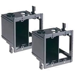 iMBAPrice IMBA-LVDR2-2 (2-Gang) Cut-in Combo Electrical Power and Low-Voltage/Old Work Box for Existing Construction, 2-Pack