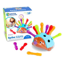 Learning Resources Spike The Fine Motor Hedgehog - Toddler Montessori Toys, Stacking Shape, Gifts For Boys And Girls, Sorting And Matching Skill Activities, Educational Games, Kindergarten