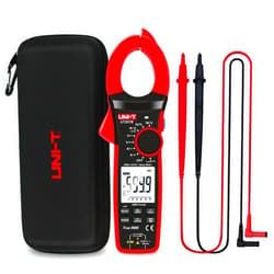 UNI-T Digital Clamp Meter UT207B Inrush Current AC/DC 1000A True RMS HVAC Volt Amp Ohm Meter Clamp On Multimeter Auto Ranging 6000 Counts, Frequency AC DC Voltage LPF ACV Capacitance Duty Cycle Tester