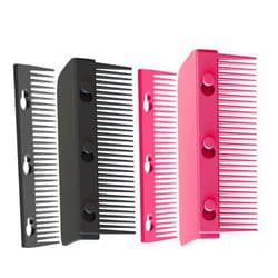 GENERIC 2pcs Hair Straightener Comb | Nylon Hair Styling Comb | Skin Friendly Barber Straightening Heat Comb Attachment | Detangling Straightening Comb, Flat Iron Comb for All Hair Types