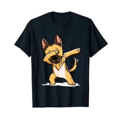 Regali Divertenti Cane Da Pastore Tedesco Dabbing German Shepherd Dab Dance Dog T-Shirt