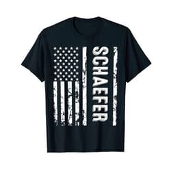 Proud Schaeffer Last Name Designs Schaeffer Last Name Funny Surname Team Family Reunion T-Shirt