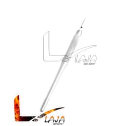 LAJA IMPORTS Scalpel Handle #3 Round Handle Stainless Steel