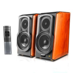 Edifier S1000W WiFi Audiophile Active Bookshelf 2.0 Speakers, 120W RMS Wireless HiFi Bluetooth Sound System Works with Alexa, Optical/RCA x 2 Coaxial, Supports AirPlay 2, Spotify Tidal Connect- Pair