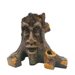 Tfwadmx Decaying Large Trunk Aquarium Dritwood Resin Hollow Tree Root Branch Log Fish Tank Ornament Decoration,Climbing Branch for Bearded Dragon Snake Chameleon Reptile