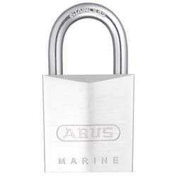 ABUS 75IB/30 Marine Grade Chrome Plated Brass Padlock, Stainless Steel Shackle, Keyed Different