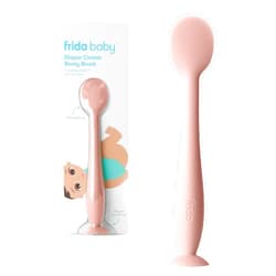 Frida Baby Diaper Cream Spatula, 100% Silicone Butt Spatula for Baby, Diaper Cream Applicator for Easy + Clean Use of Butt Paste & Diaper Rash Cream, BPA- Free, Pink