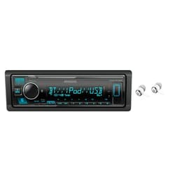 Kenwood Bluetooth USB MP3 WMA AM/FM Digital Media Player Dual Phone Connection Pandora Car Stereo Receiver/Free Alphasonik Earbuds