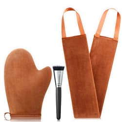 ANSPHIE Self Tanning Mitt Applicator - 3 in 1 Tanning Mitts Self Tanner Mitt Applicator Tan Mitt Self Tan Mitt Tanning Glove，Self Tan Mit Sunless Tanner Mitt Self Tanner Mitt Applicator，Tanning Mitt and Brush