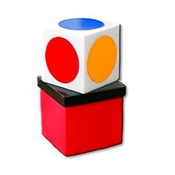 MilesMagic Magician's Color Vision Gimmick | Magic Cube Illusion with Colour Prediction Box for Astonishing Real Close Up Street Magic Tricks and Mentalism