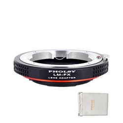 PHOLSY LM to FX Lens Mount Adapter Compatible with Leica M, Zeiss ZM, Voigtlander VM Lens to Fujifilm X Mount Camera Body Compatible with X-H2S, X-Pro3, X-T5, X-T4, X-S20, X-S10, X-T30II, X-E4 etc.